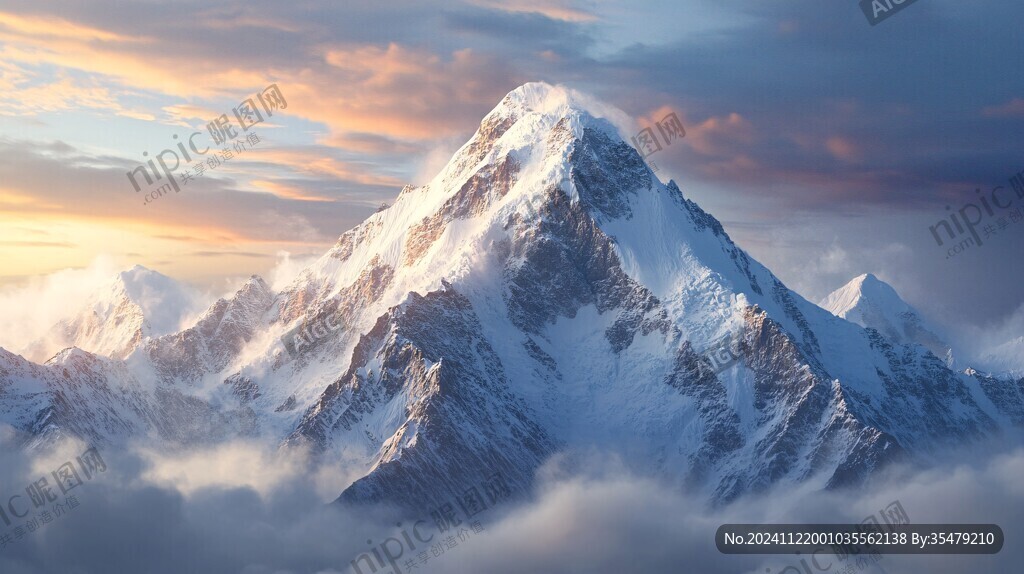 雪峰绚丽