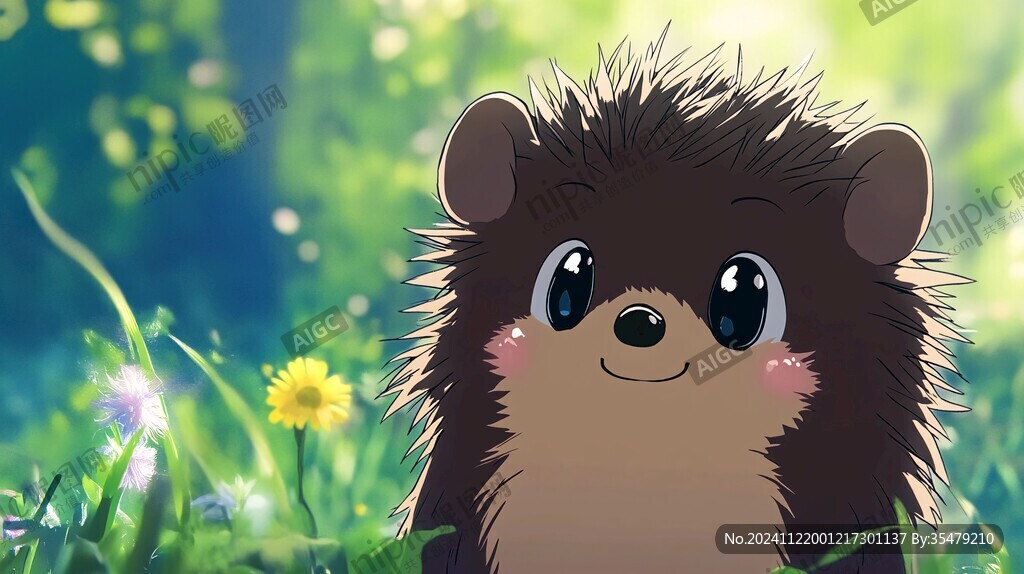 小刺猬临摹