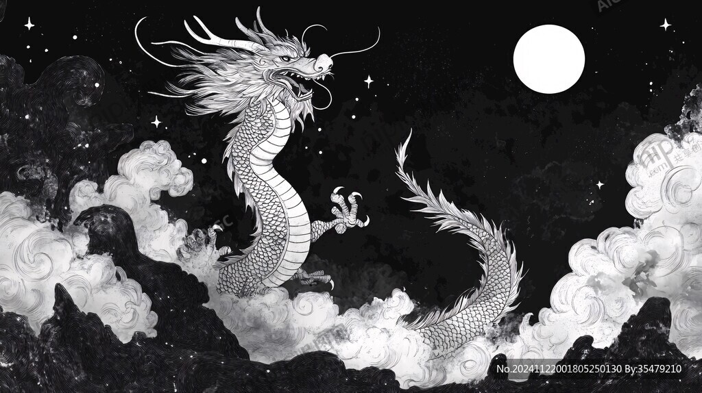 龙年横版插画