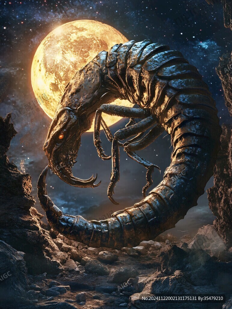 魔蝎座插画
