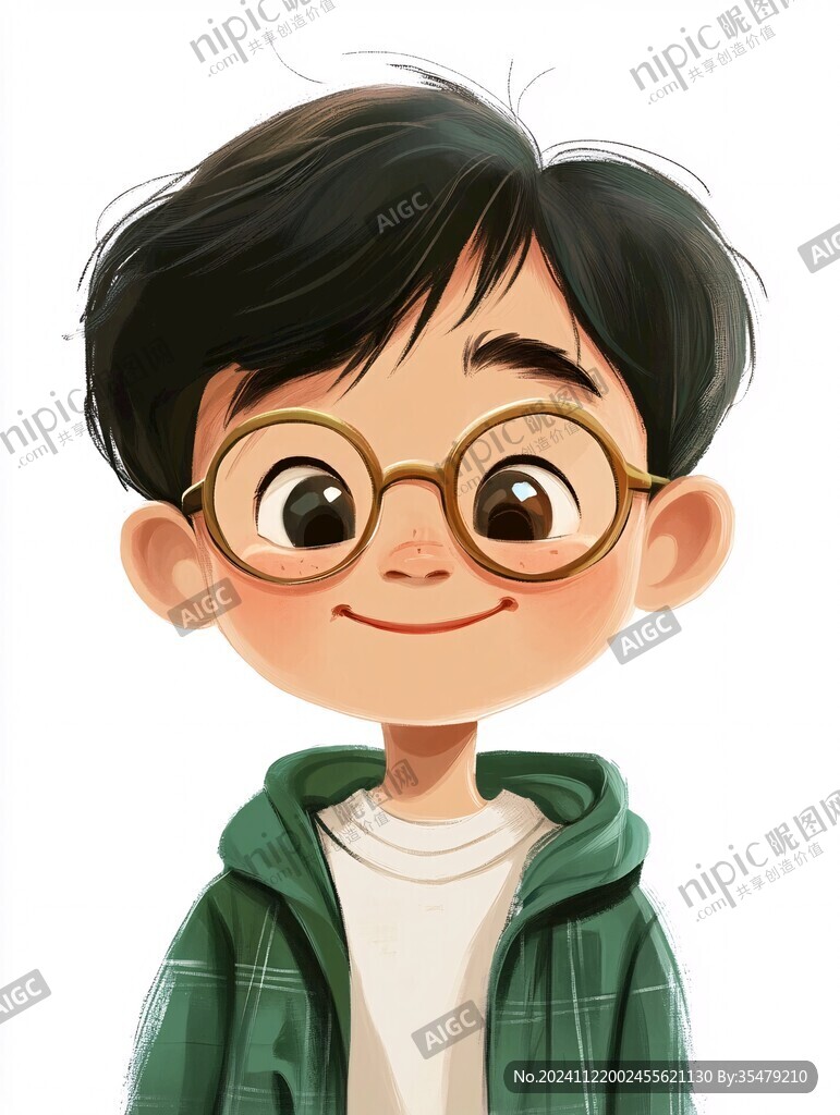 原创卡通q版男孩