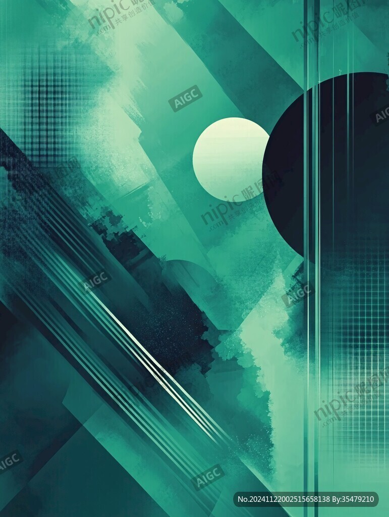 绿色渐变科技风背景