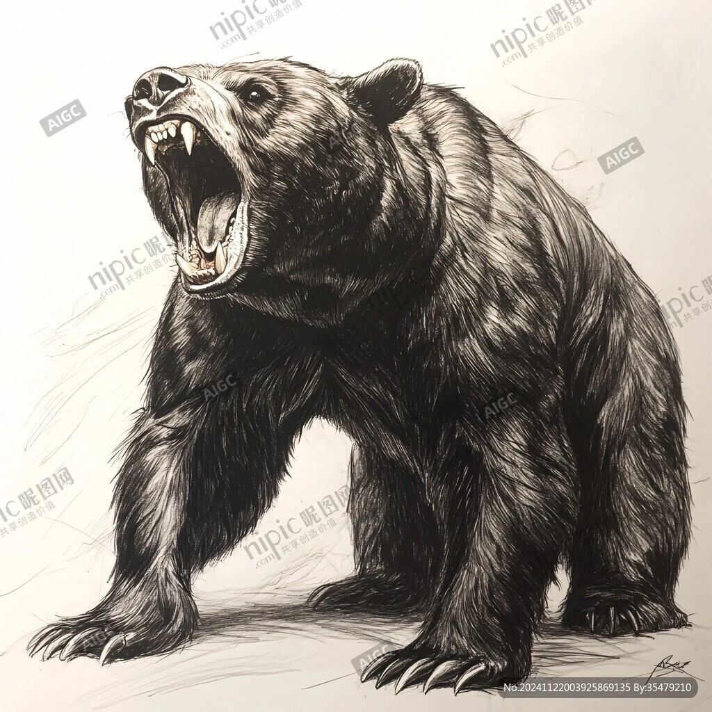 动物插画写实