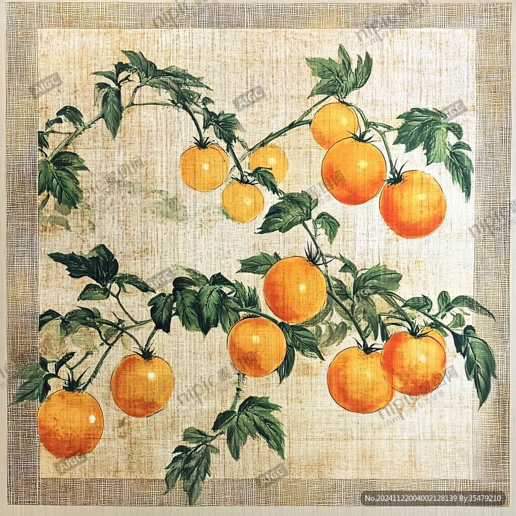 砂糖桔版画