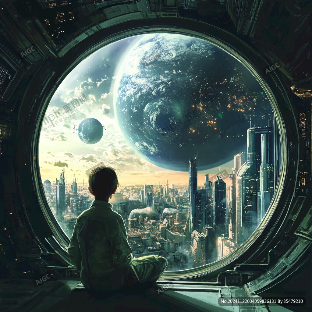 科幻题材插画