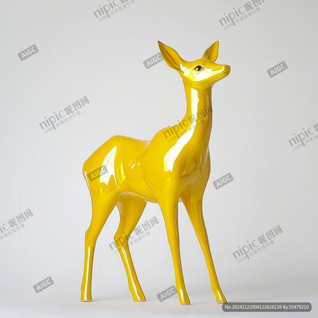 白尾鹿玻璃钢雕塑