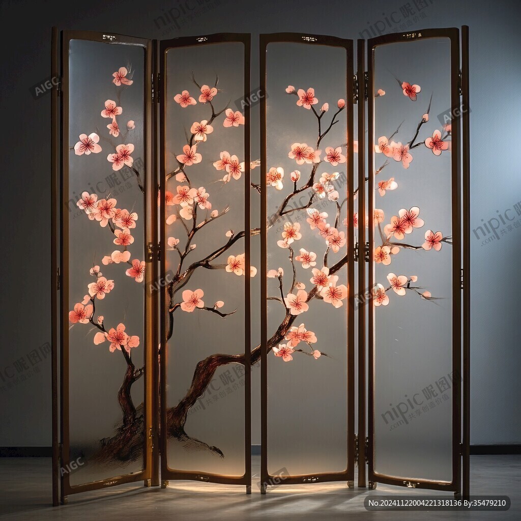 梅花屏风隔断
