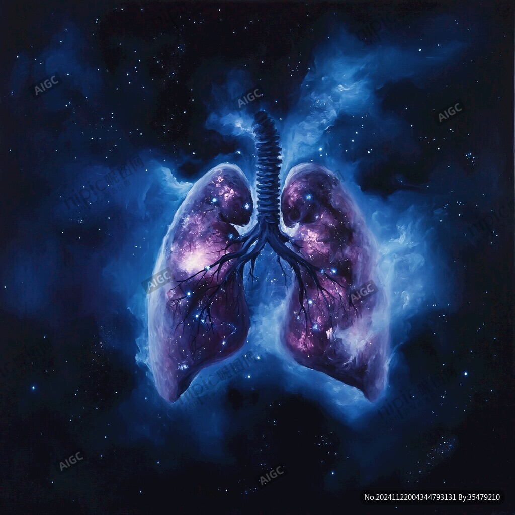 肺部创意海报