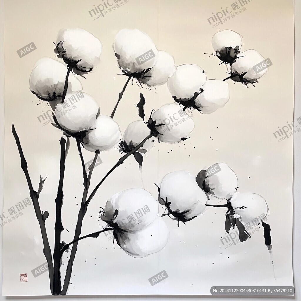 棉花挂画
