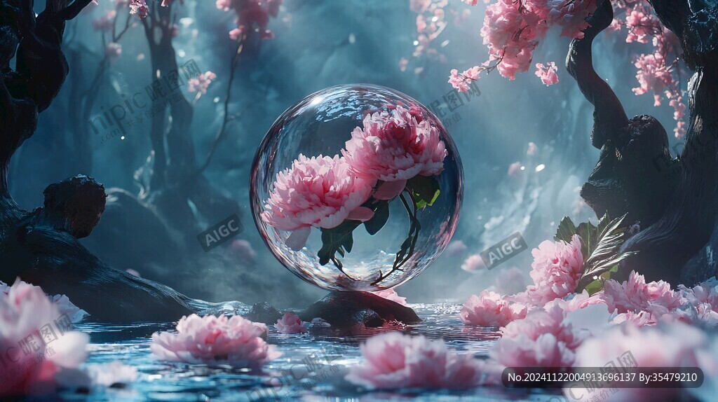 樱花晶球