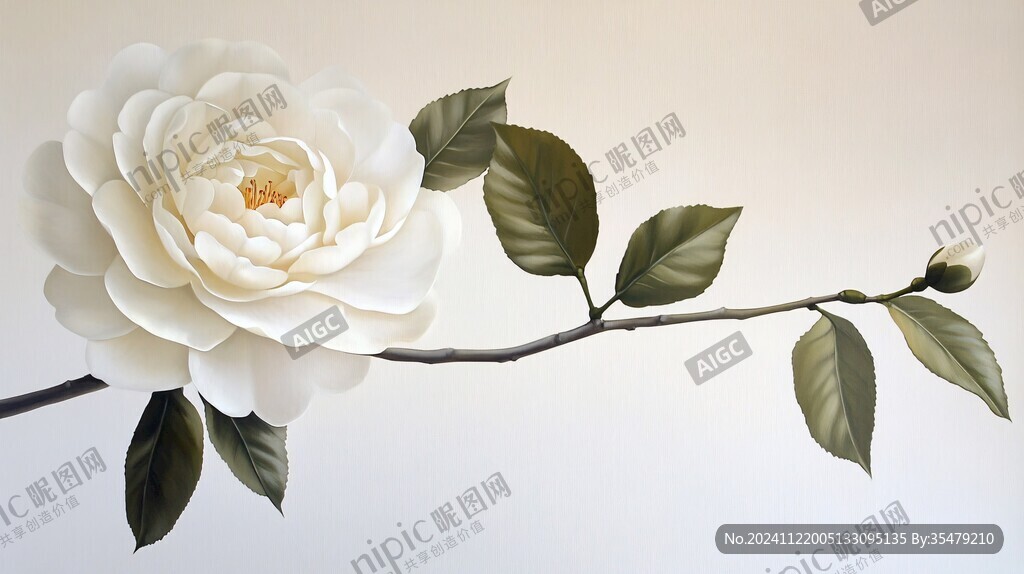 3d立体简约花