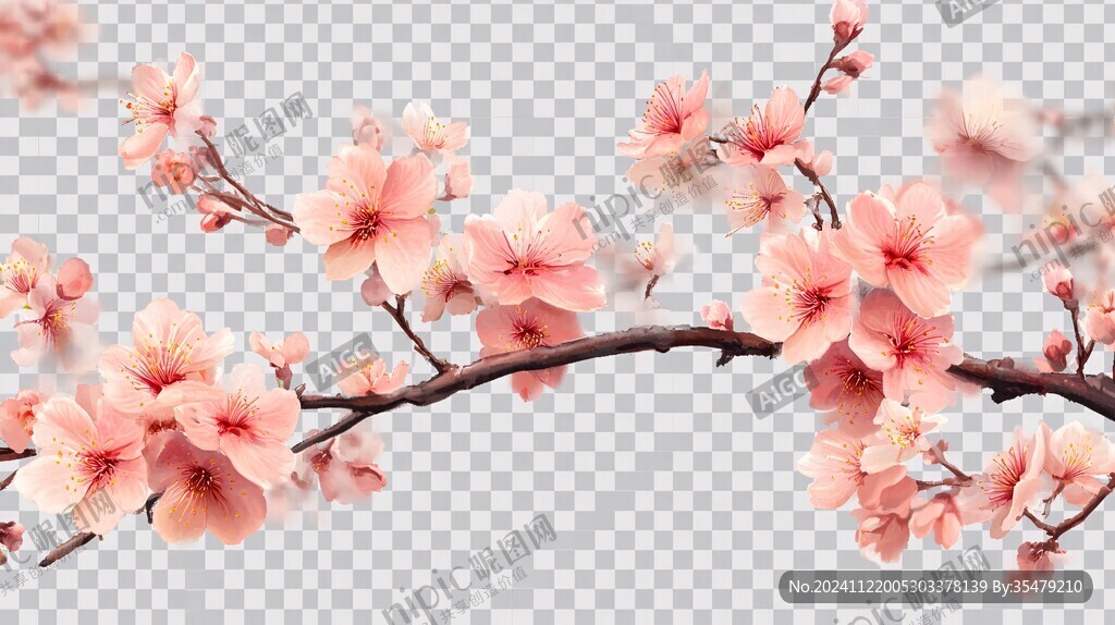 写实桃花