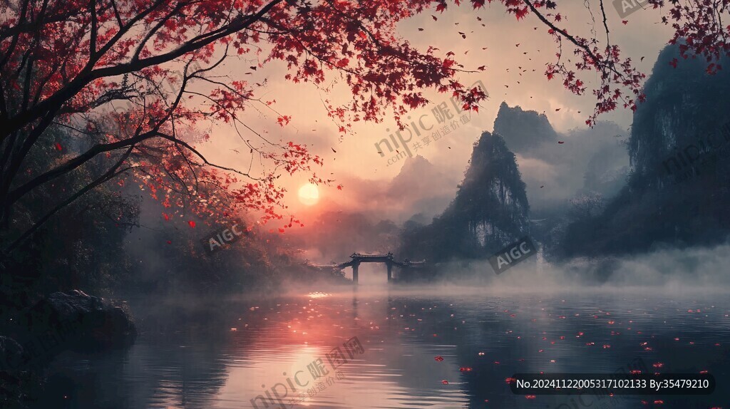 丹枫渔火