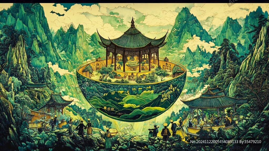 黔东南地产广告插画