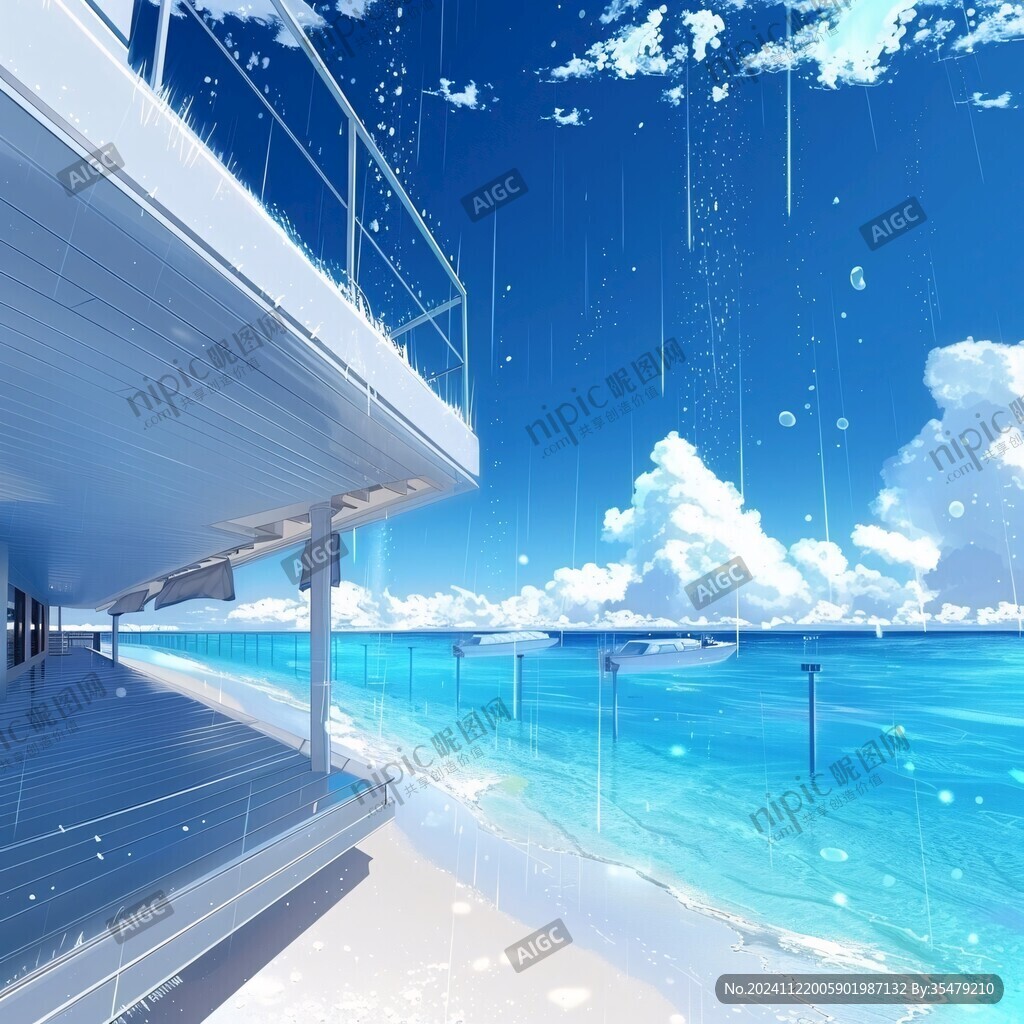 动漫海边