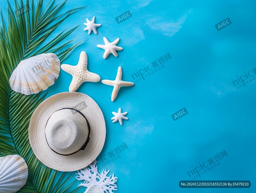 夏天蓝色背景