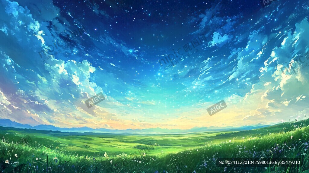 宽屏风景画