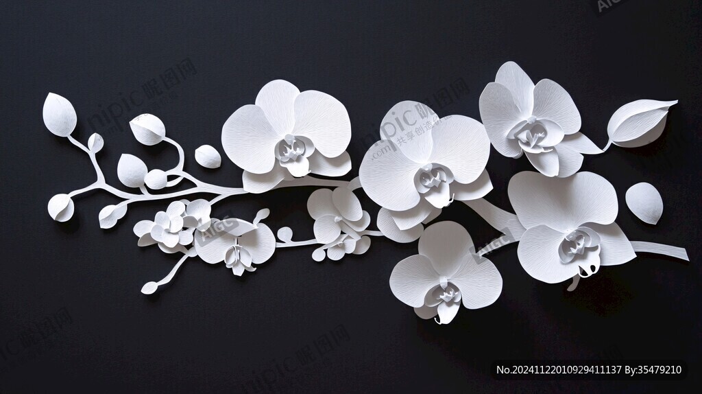 3d立体简约花