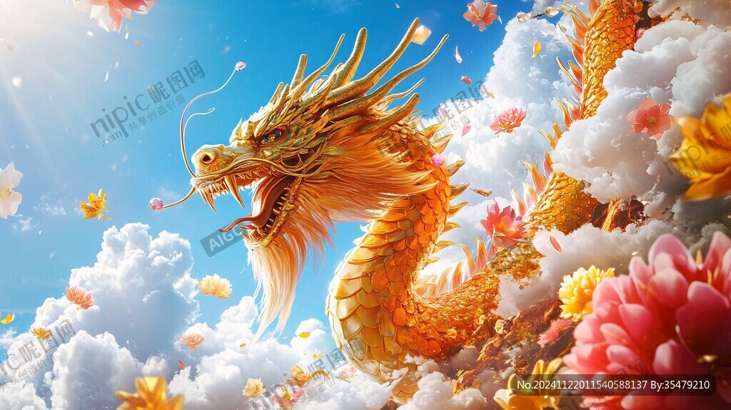 龙年包装插画
