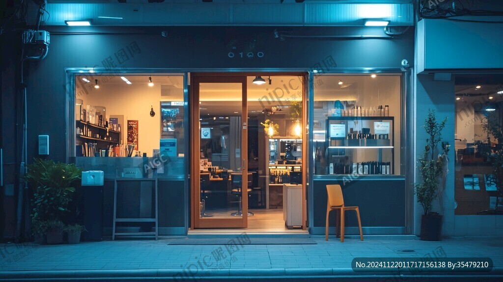 夜晚门店