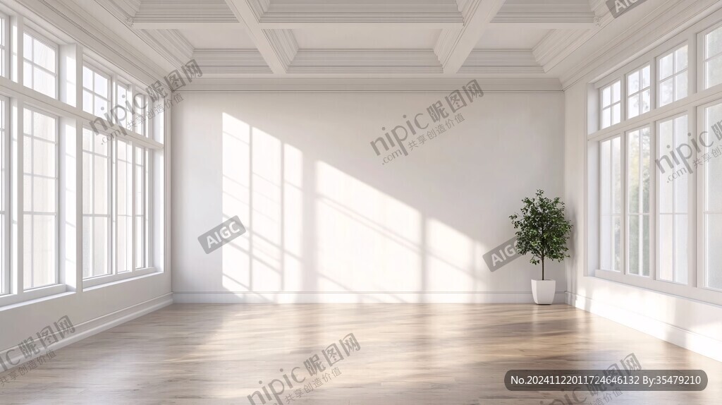 阳光照进室内背景