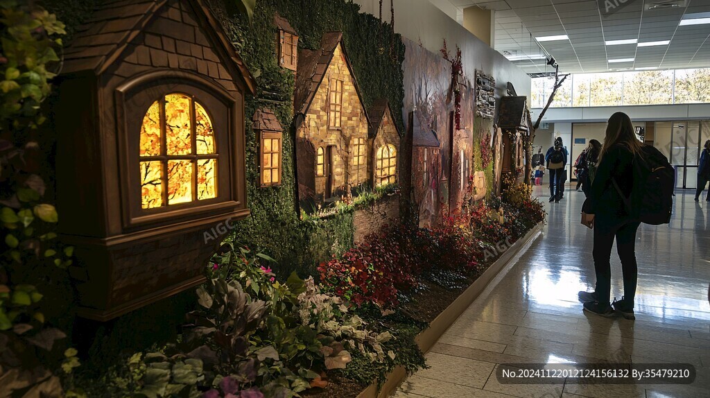 室内花卉展内景