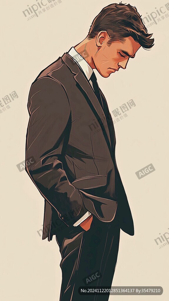 插画男士