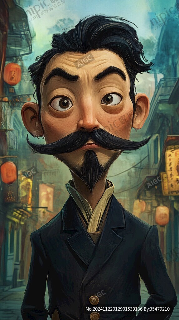 卡通写实漫画人物