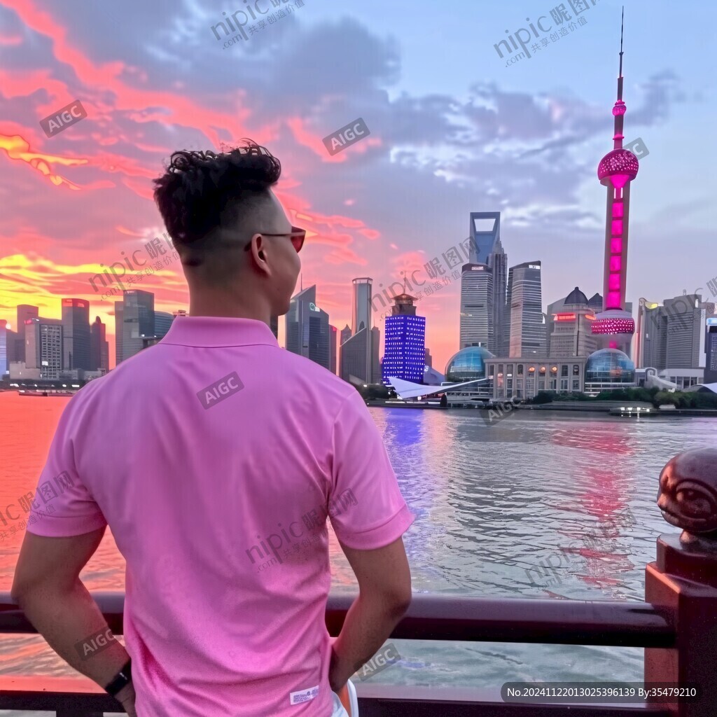 外滩黄昏剪影