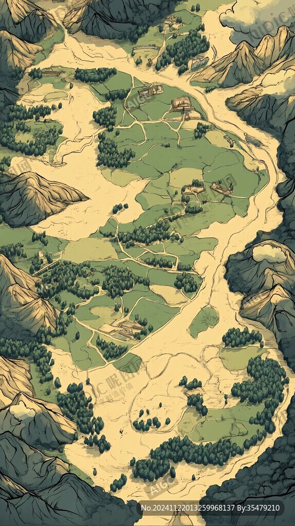 长江流域地区插画