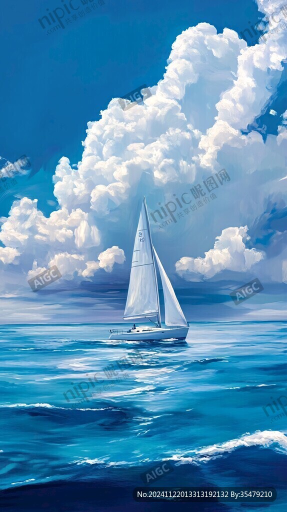 大海帆船风帆