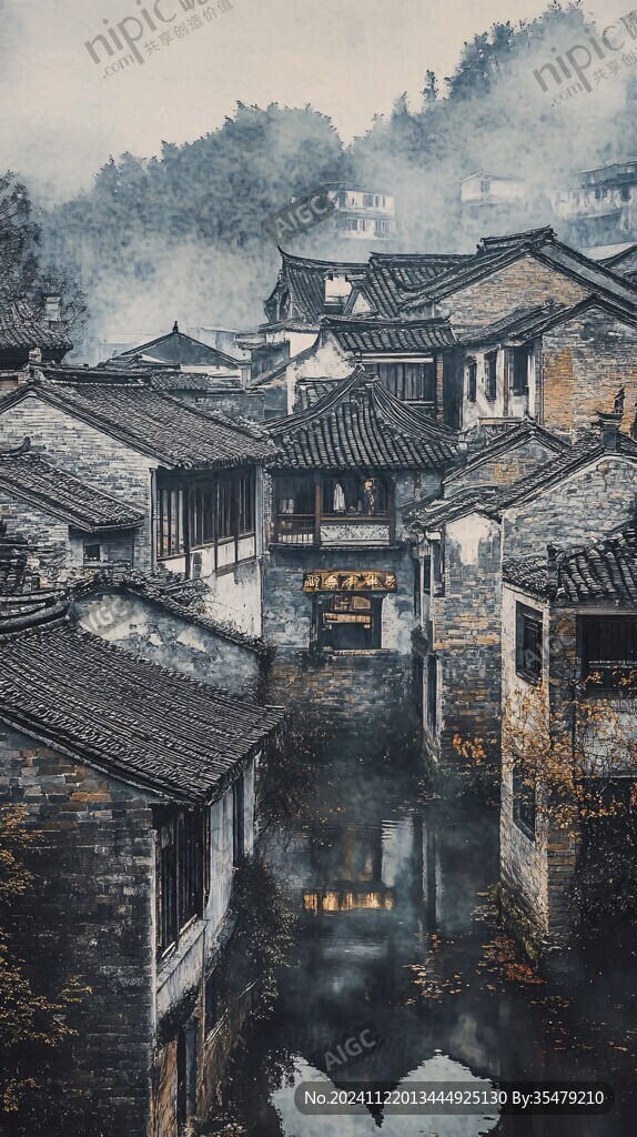 唯美古镇风光