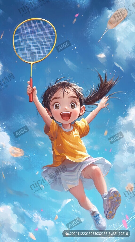 运动幼儿天真插画