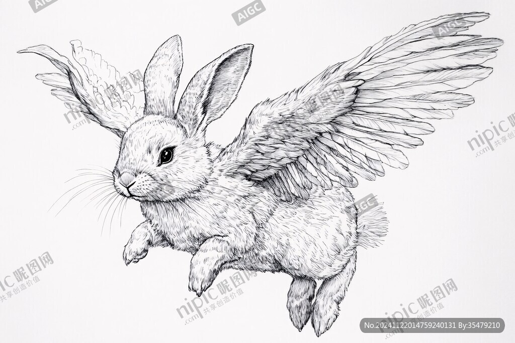 大展宏兔插画