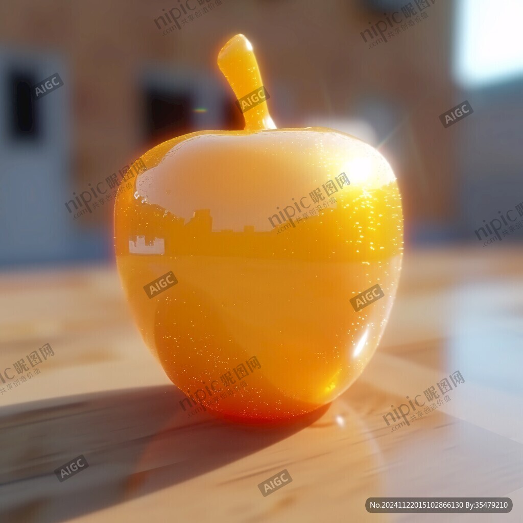 lowpoly苹果