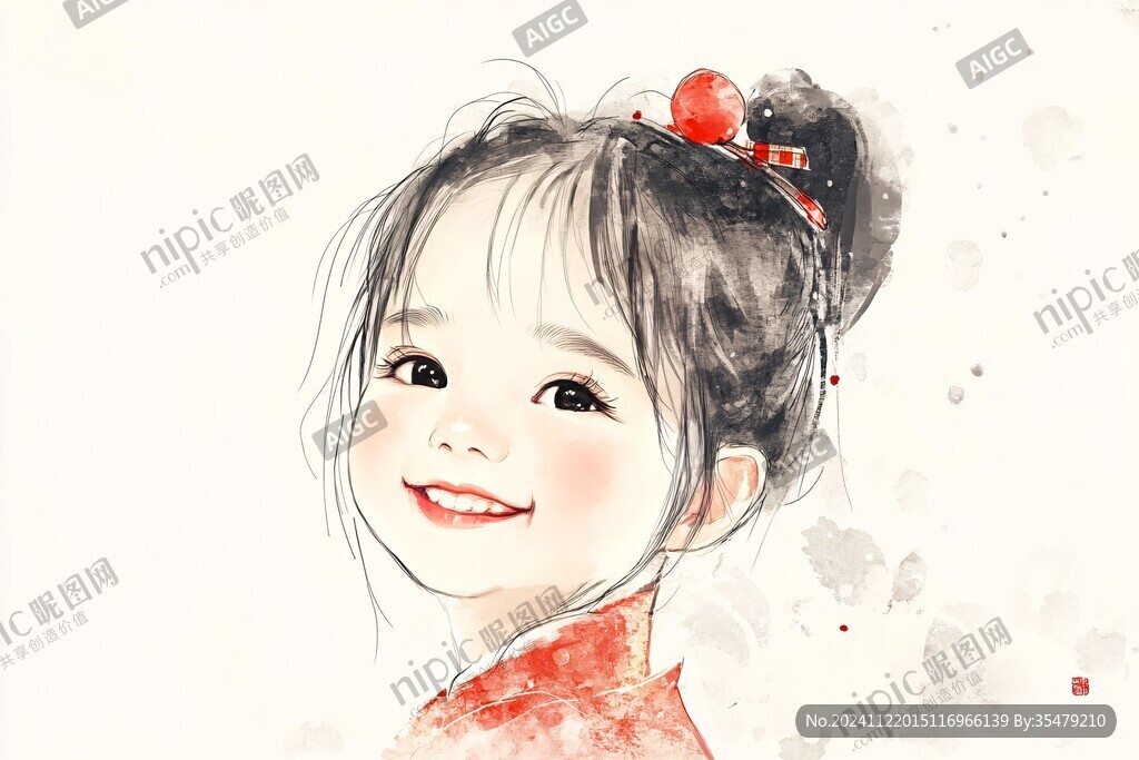 手绘女宝头像