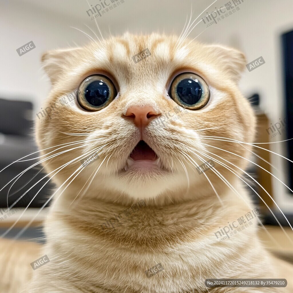 小橘猫眼神