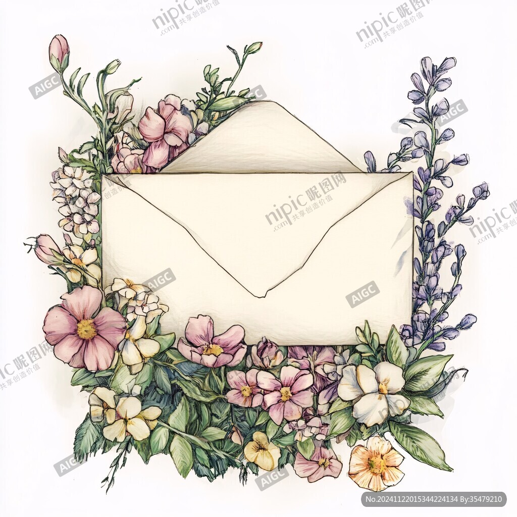 花朵信封