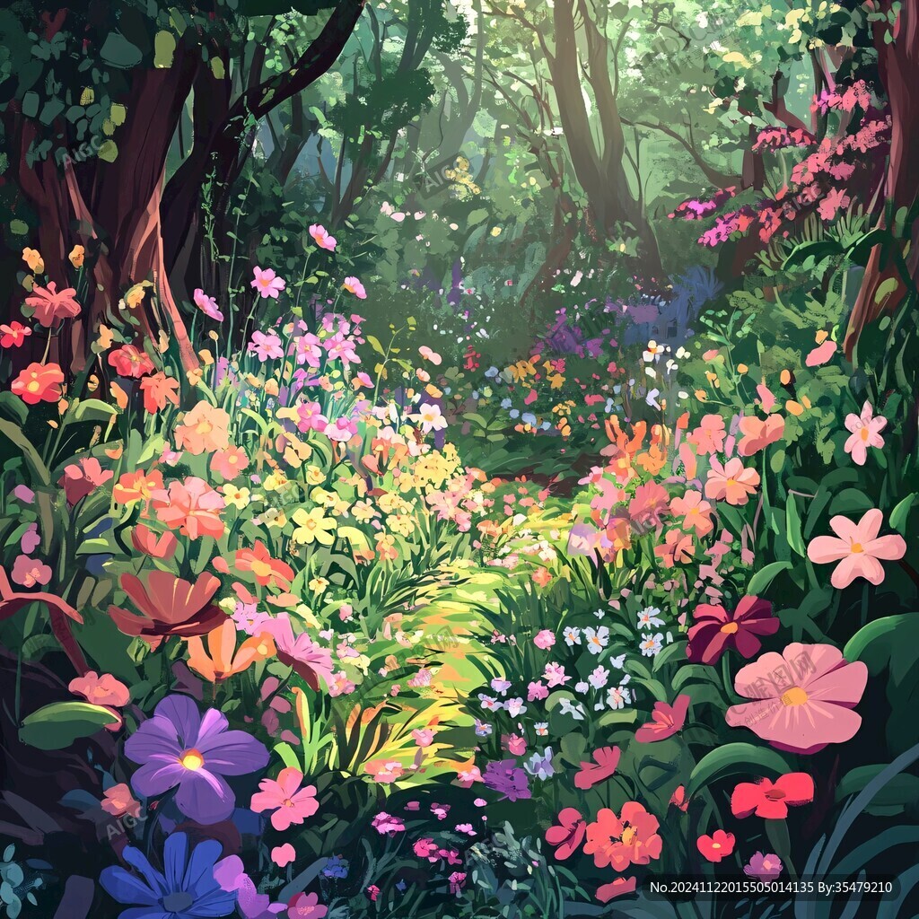 魔法森林插画