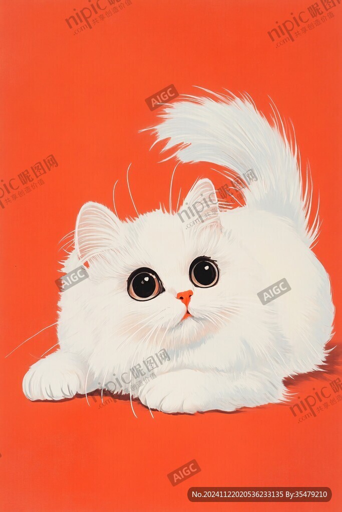 金吉拉猫插画