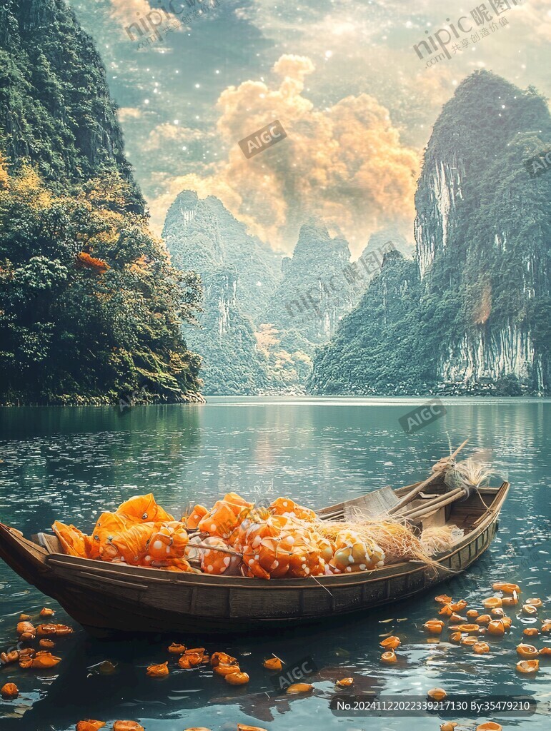 新中式禅意山水船