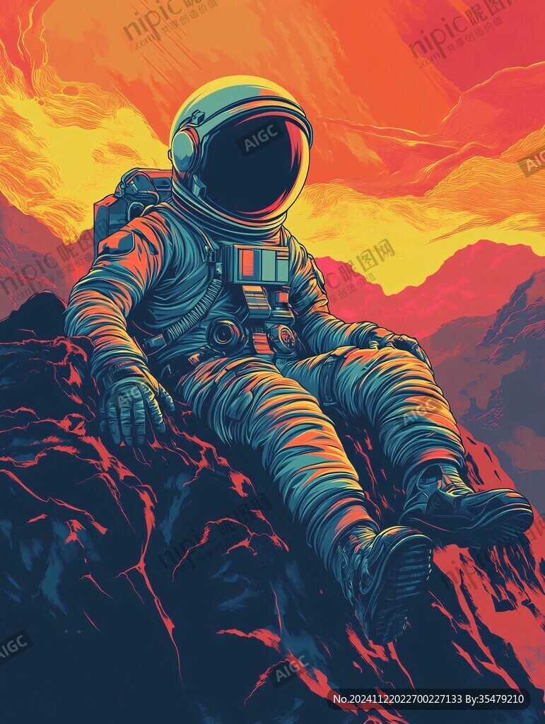 宇航员插画