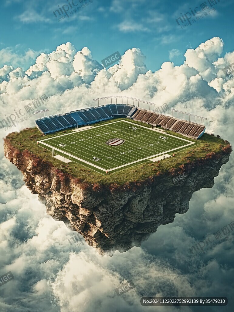 3d云海悬浮小岛