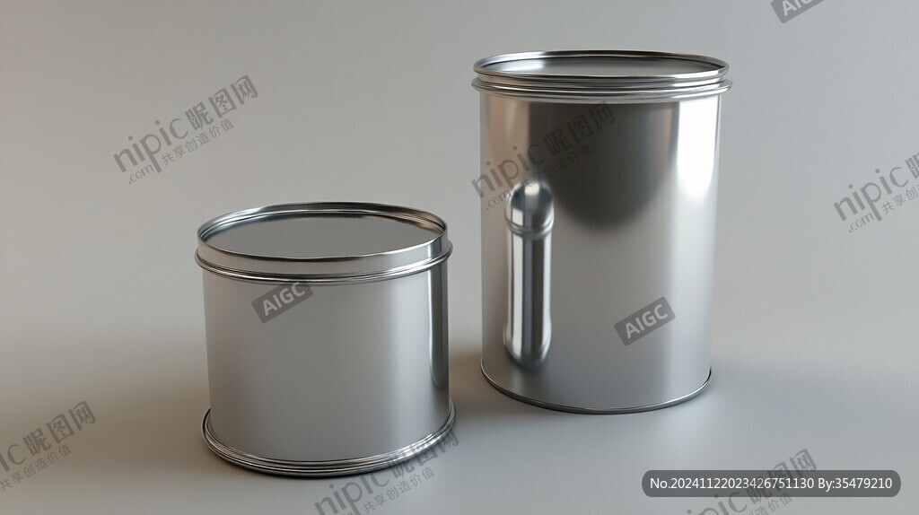 食品罐效果图