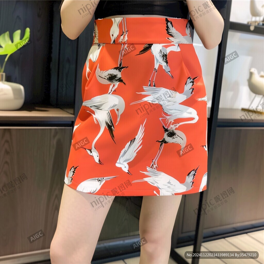 长短裙印花