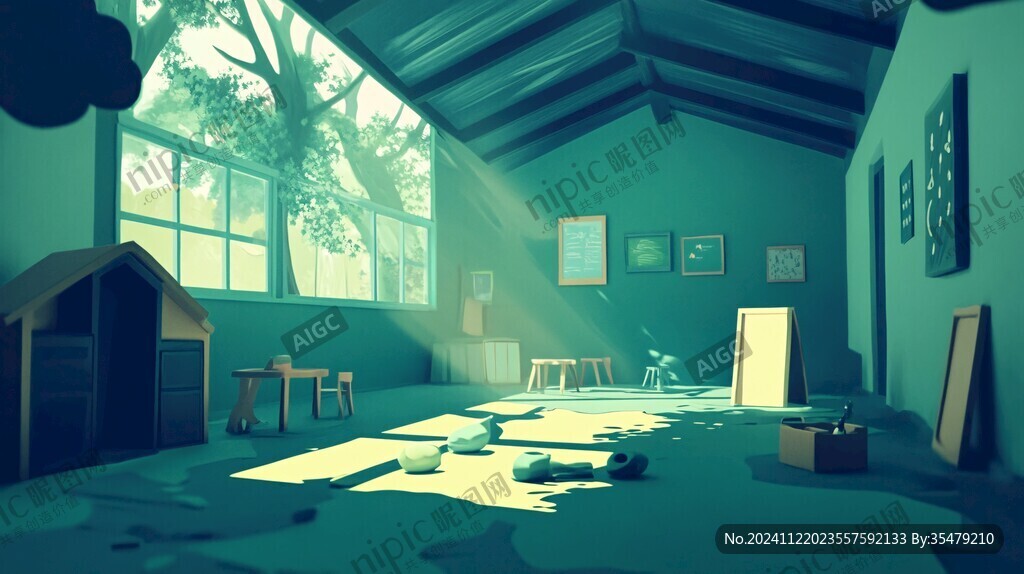 室内场景插画