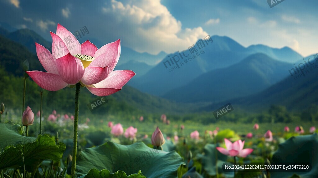 荷花高清电脑桌面壁纸