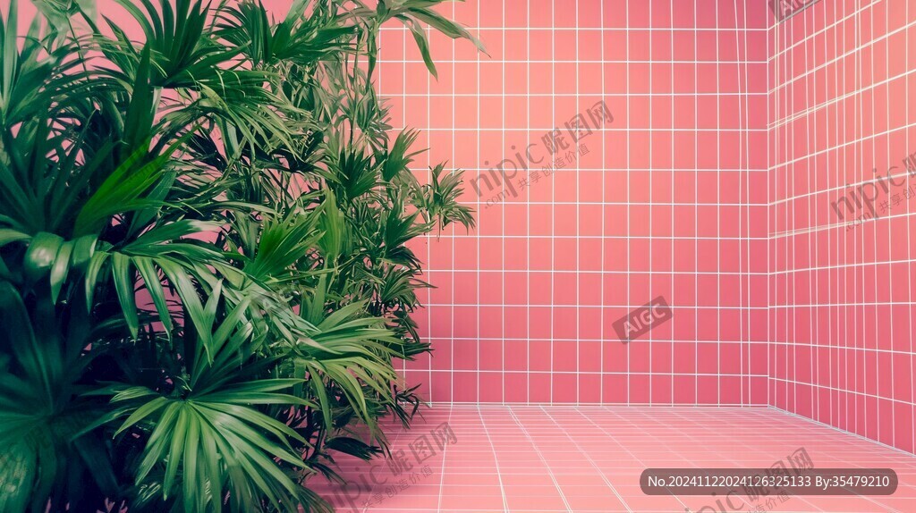 粉红色露台