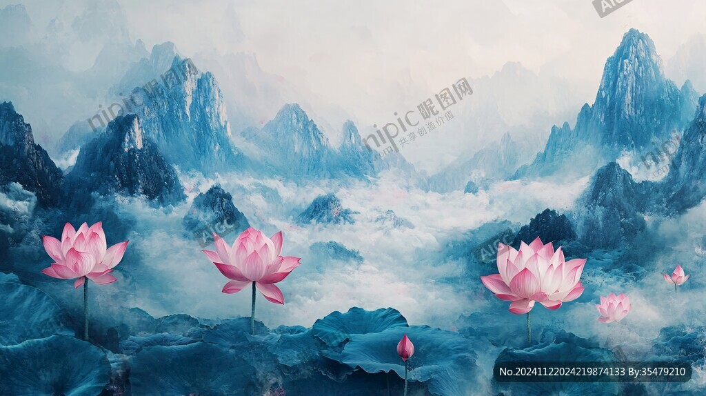 山水画合成图