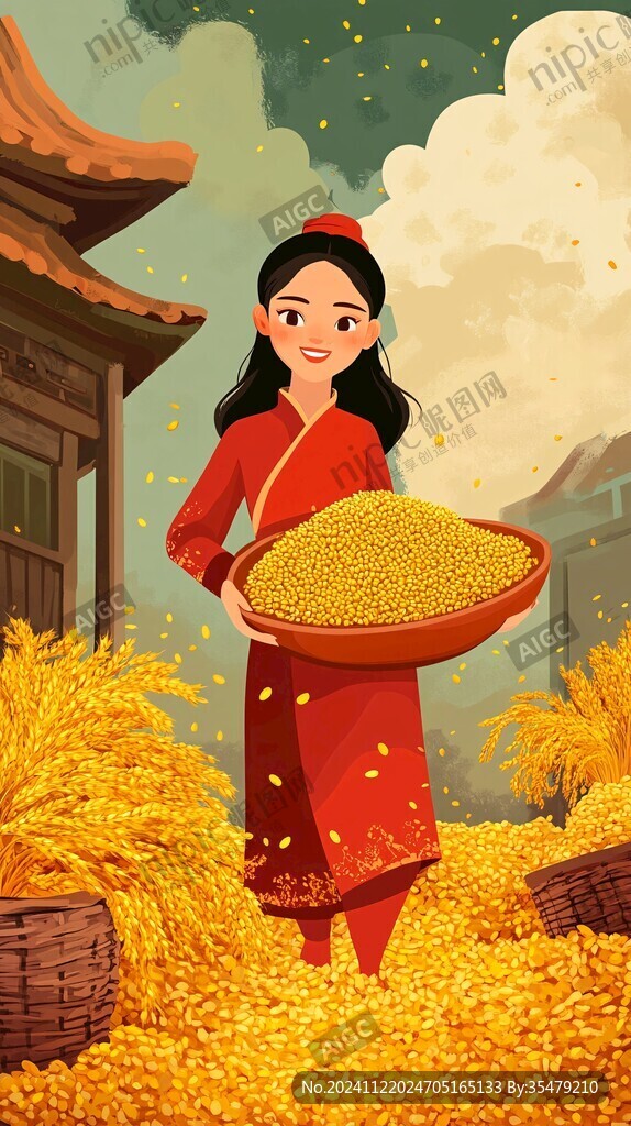 丰收季节人物